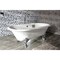 Aqua Eden Clawfoot Bathtubs, 71.63 L, 31.5 W, White/Polished Chrome, Cast Iron VCTDE7232NL1 - alternate 5